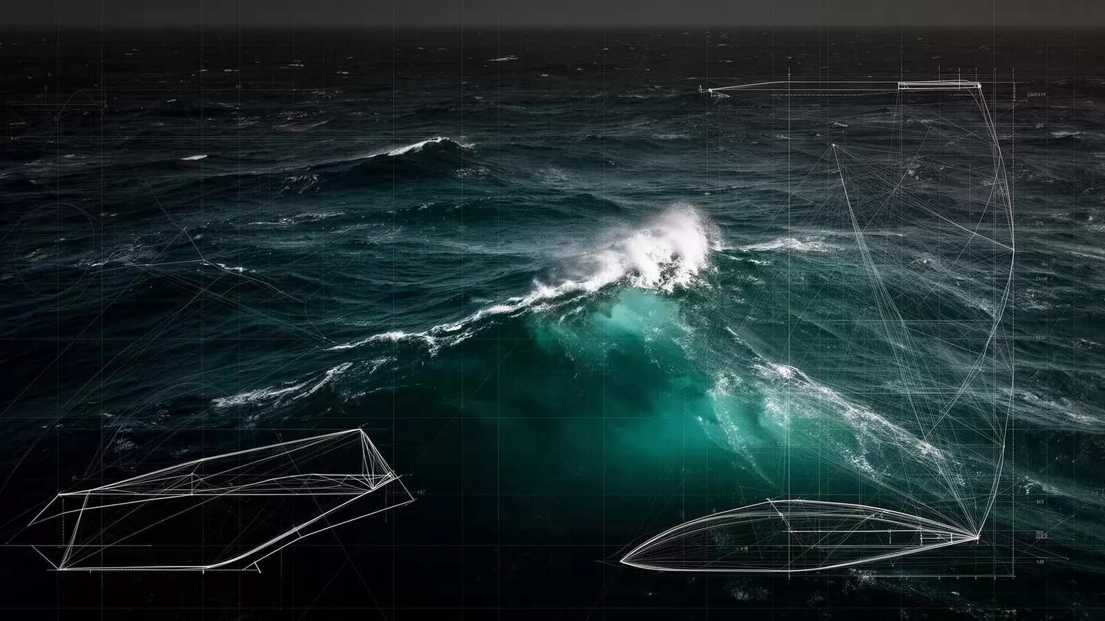 Sistema a foil basculante CAFAR su uno yacht a vela da regata in navigazione